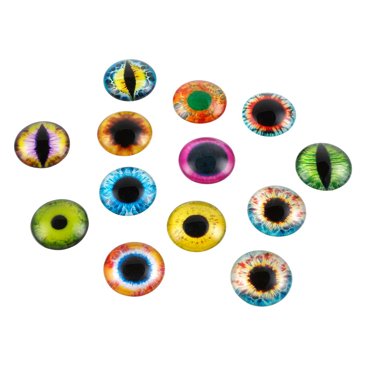 12 Packs: 12 ct. (144 total) Found Objects Mixed Large Eye Cabochons by Bead Landing™